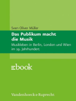 Das Publikum macht die Musik: Musikleben in Berlin, London und Wien im 19. Jahrhundert