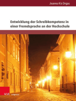 Entwicklung der Schreibkompetenz in einer Fremdsprache an der Hochschule: Konzept für die Schreibvermittlung im berufsbezogenen Unterricht am Beispiel von Deutsch als Fremdsprache