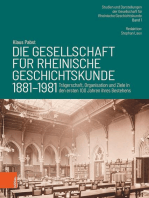 Die Gesellschaft für Rheinische Geschichtskunde (1881–1981)