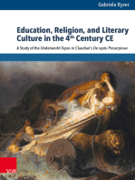 Education, Religion, and Literary Culture in the 4th Century CE