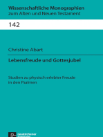 Lebensfreude und Gottesjubel: Studien zu physisch erlebter Freude in den Psalmen