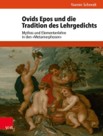 Ovids Epos und die Tradition des Lehrgedichts: Mythos und Elementenlehre in den »Metamorphosen«