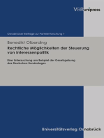 Rechtliche Möglichkeiten der Steuerung von Interessenpolitik