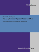 Die Anaphora der Apostel Addai und Mari: Ausdrucksform einer eucharistischen Ekklesiologie