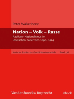 Nation – Volk – Rasse: Radikaler Nationalismus im Deutschen Kaiserreich 1890–1914