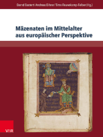 Mäzenaten im Mittelalter aus europäischer Perspektive: Von historischen Akteuren zu literarischen Textkonzepten