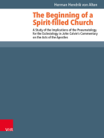 The Beginning of a Spirit-filled Church: A Study of the Implications of the Pneumatology for the Ecclesiology in John Calvin's Commentary on the Acts of the Apostles