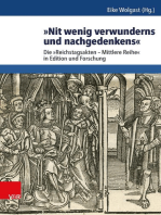 »Nit wenig verwunderns und nachgedenkens«: Die »Reichstagsakten – Mittlere Reihe« in Edition und Forschung