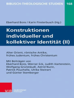 Konstruktionen individueller und kollektiver Identität (II): Alter Orient, hellenistisches Judentum, römische Antike, Alte Kirche