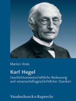 Karl Hegel: Geschichtswissenschaftliche Bedeutung und wissenschaftsgeschichtlicher Standort