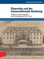 Österreich und der Immerwährende Reichstag: Studien zur Klientelpolitik und Parteibildung (1745–1763)