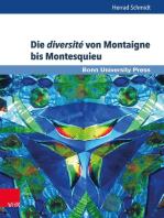 Die diversité von Montaigne bis Montesquieu: Französische Moralisten im Spannungsfeld von Beobachtung, reflektierter Wirklichkeitsperzeption und Versprachlichung. EBook
