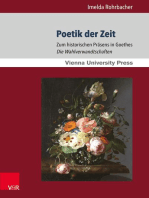 Poetik der Zeit: Zum historischen Präsens in Goethes Die Wahlverwandtschaften