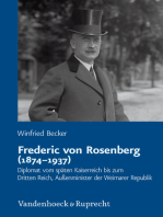 Frederic von Rosenberg (1874–1937): Diplomat vom späten Kaiserreich bis zum Dritten Reich, Außenminister der Weimarer Republik