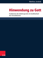 Hinwendung zu Gott: Funktionen der Gebetssprache im Erzählverlauf der Chronikbücher