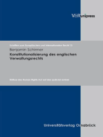 Konstitutionalisierung des englischen Verwaltungsrechts: Einfluss des Human Rights Act auf den ›judicial review‹. E-BOOK