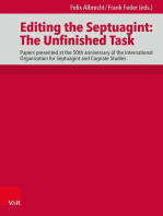Editing the Septuagint: The Unfinished Task: Papers presented at the 50th anniversary of the International Organization for Septuagint and Cognate Studies, Denver 2018