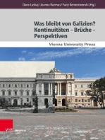 Was bleibt von Galizien? Kontinuitäten – Brüche – Perspektiven: What Remains of Galicia? Continuities – Ruptures – Perspectives