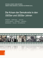 Die Krisen der Demokratie in den 1920er und 1930er Jahren: Spanien – Portugal – Italien – Jugoslawien – Ukraine – Ungarn – Rumänien – Polen – Österreich