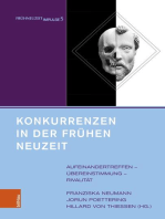 Konkurrenzen in der Frühen Neuzeit: Aufeinandertreffen – Übereinstimmung – Rivalität