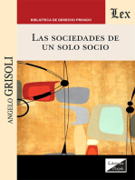 Las sociedades de un solo socio