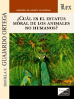 Cuál es el estatus moral de los animales no humanos