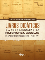 Livros Didáticos e a Reorganização da Matemática Escolar no 2º Ciclo do Ensino Secundário - 1936 a 1951