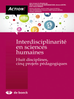 Interdisciplinarité en sciences humaines: Huit disciplines, cinq projets pédagogiques