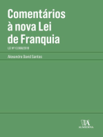 Comentários à Nova Lei de Franquia: Lei nº 13.966/2019