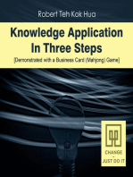 Knowledge Application In Three Steps: Demonstrated with a Business Card (Mahjong) Game