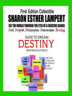 DESTINY Dare to Dream - Written in Letter D: Awesome Art of Alliteration Using One Letter of the Alphabet - Gift of Genius