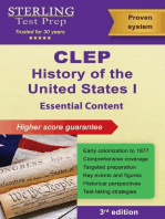 CLEP History of the United States I: Essential Content