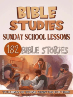 Sunday School Lessons: 182 Bible Stories: Teaching in the Bible class, #1