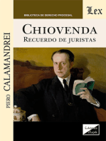 Chiovenda: Recuerdo de Juristas