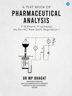 A Text book of Pharmaceutical Analysis for 1st B.Pharm. 1st semester as per PCI, New Delhi Regulation