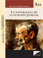 La naturaleza de la función judicial