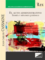 El acto administrativo: Teoría y régimen jurídico