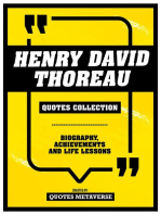 Henry David Thoreau - Quotes Collection: Biography, Achievements And Life Lessons