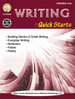 Writing Quick Starts Workbook, Grades 4 - 12