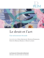 Le droit et l'art: Une mésentente féconde