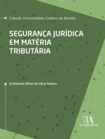 Segurança Jurídica em Matéria Tributária