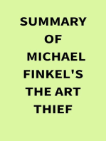 Summary of Michael Finkel's The Art Thief