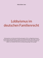 Lobbyismus im deutschen Familienrecht: Stellungnahme zum Schlussbericht/Gesamtergebnis, Teil V, zur Begleitforschung zur Umsetzung der Neuregelungen zur Reform des Kindschaftsrechts, März 2002, von Prof. Dr. jur. Roland Proksch an das Bundesjustizministerium zu den dortigen Vorgängen Az. 3003/2-7p-5-Ri 0067/98 in Form von Überprüfung einiger Kernaussagen