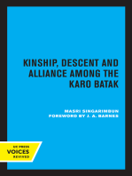 Kinship, Descent and Alliance among the Karo Batak