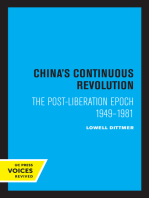 China's Continuous Revolution: The Post-Liberation Epoch 1949-1981