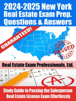 2024-2025 New York Real Estate Exam Prep Questions & Answers: Study Guide to Passing the Salesperson Real Estate License Exam Effortlessly
