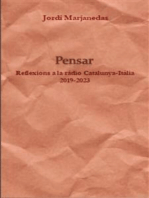 Pensar: Reflexions a la ràdio Catalunya-Itàlia 2019-2023