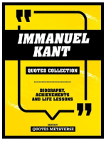 Immanuel Kant - Quotes Collection: Biography, Achievements And Life Lessons