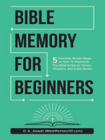 Bible Memory For Beginners: 5 Practical, Simple Steps on How To Memorize The Bible Scripture Verses, Chapters, and Entire Books (LARGE PRINT)