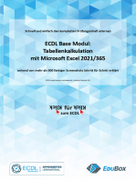 Tabellenkalkulation mit Microsoft Excel 2021/365 (Syllabus 6.0): ECDL Base Modul (Schweiz)